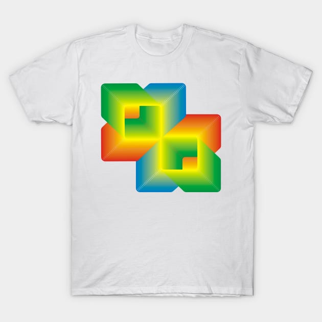 Cubed Windows T-Shirt by Sash8140